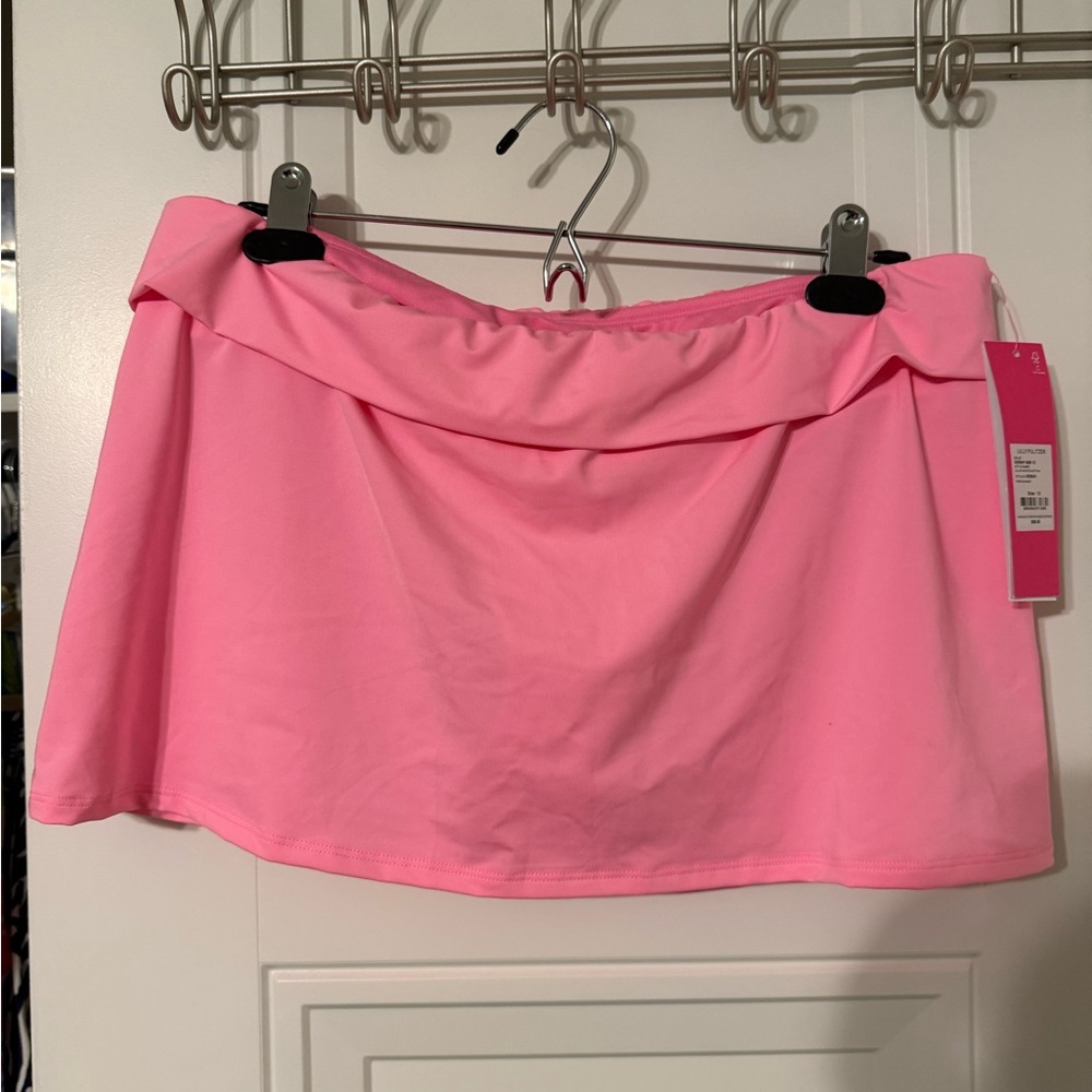 NWT Lilly Pulitzer Pink Shandy Calah Skirted Swim Bottom
